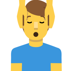 Openmoji💆‍♂️ Mann bekommt Massage