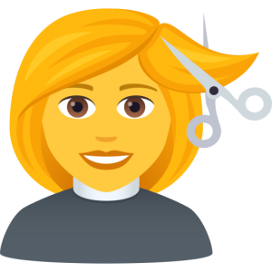 Openmoji💇‍♀️ Kobieta podczas strzyżenia