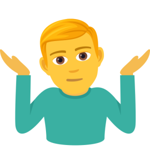 Openmoji🤷‍♂️ Mann zuckt mit den Schultern