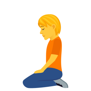 Emojidex 🧎 Person Kneeling