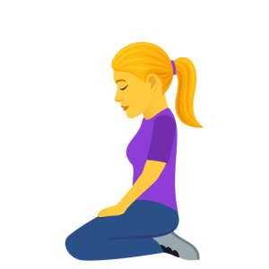 Emojidex 🧎‍♀️ Woman Kneeling