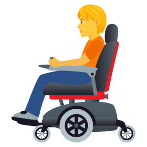 Openmoji👨‍🦼 Man in Motorized Wheelchair