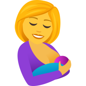 Openmoji👩‍🍼 Mujer amamantando a su bebé