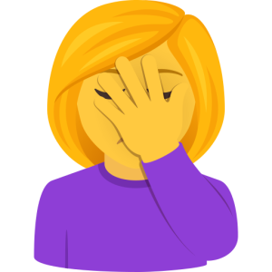 Emojidex 🤦‍♀️ Une femme se fait un facepalm