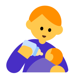 Messenger🧑‍🍼 Personne qui nourrit un bébé