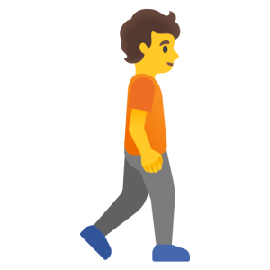 Google 🚶‍➡️ Person Walking Facing Right