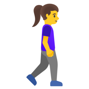 Google 🚶‍♀️‍➡️ Woman Walking Facing Right