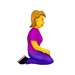 Joypixels 🧎‍♀️‍➡️ Woman Kneeling Facing Right