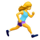 Microsoft 🏃‍♀️‍➡️ Mujer corriendo mirando hacia la derecha