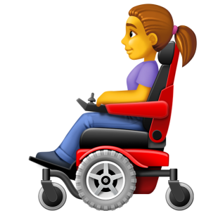 Apple 👩‍🦼 Woman in Motorized Wheelchair