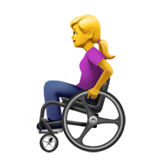 Apple 👩‍🦽 Woman in Manual Wheelchair