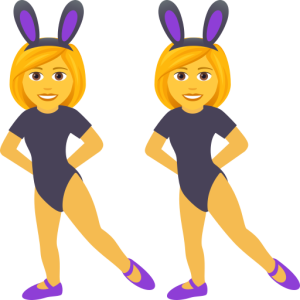 Openmoji👯‍♀️ Donne con orecchie da coniglio