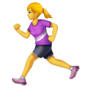 Joypixels 🏃‍♀️ Mulher a Correr