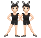 Joypixels 👯 Les personnes avec des oreilles de lapin