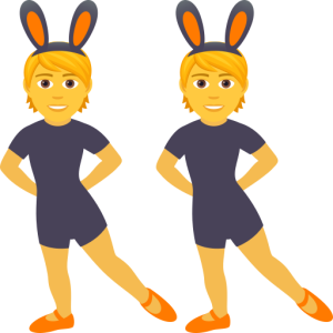 Openmoji👯 Les personnes avec des oreilles de lapin