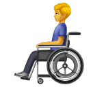 Openmoji👨‍🦽 Man in Manual Wheelchair