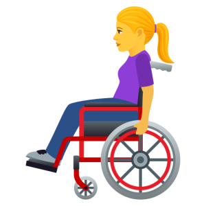 Openmoji👩‍🦽 Woman in Manual Wheelchair