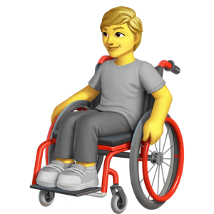 Joypixels 🧑‍🦽👨‍🦽👩‍🦽 Fauteuil roulant manuel