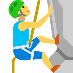 Openmoji🧗‍♂️ Man Climbing