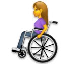 Emojidex 👩‍🦽 Woman in Manual Wheelchair