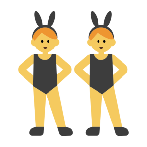 Mozilla 👯‍♂️ Men with Bunny Ears