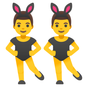 Google 👯‍♂️ Men with Bunny Ears