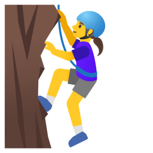 Google 🧗‍♀️ Woman Climbing