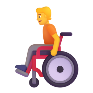 Microsoft 👨‍🦽 Man in Manual Wheelchair