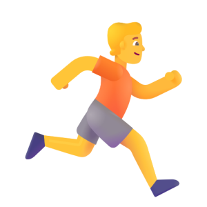 Microsoft 🏃‍➡️ Person Running Facing Right