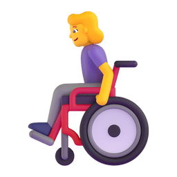 Microsoft 👩‍🦽 Woman in Manual Wheelchair