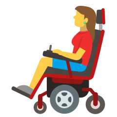 Whatsapp 👩‍🦼 Woman in Motorized Wheelchair