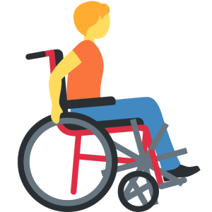 Twitter 🧑‍🦽‍➡️ Person in Manual Wheelchair Facing Right