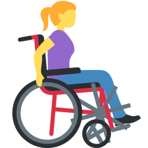 Twitter 👩‍🦽‍➡️ Woman in Manual Wheelchair Facing Right