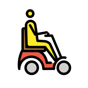 Joypixels 👨‍🦼‍➡️ Man in Motorized Wheelchair Facing Right