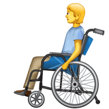 Skype 👨‍🦽 Man in Manual Wheelchair