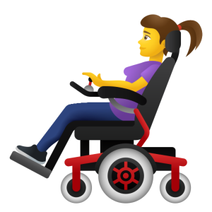 Joypixels 👩‍🦼 Woman in Motorized Wheelchair