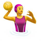 Apple 🤽‍♀️ Su Topu Oynayan Kadın