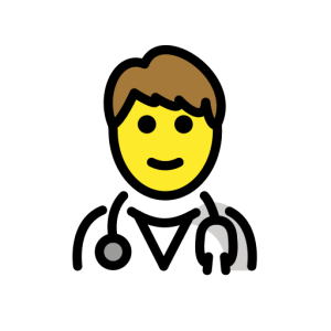 Openmoji👨‍⚕️ Agent de santé masculin