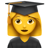 Apple 👩‍🎓 Kobieta Studentka