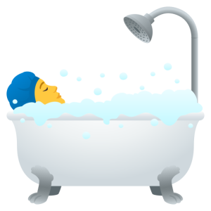 Joypixels 🛀 Persona che fa il bagno