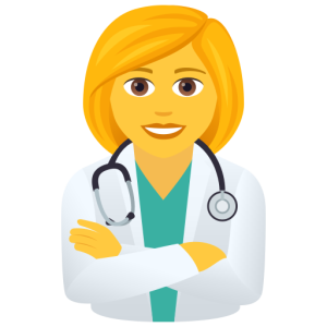 Openmoji👩‍⚕️ Mulher Trabalhadora de Saúde