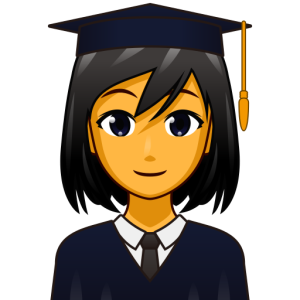 Openmoji👩‍🎓 Kobieta Studentka