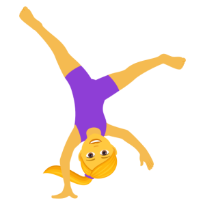 Openmoji🤸‍♀️ Donna che fa la ruota