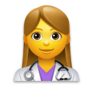 Emojidex 👩‍⚕️ Mulher Trabalhadora de Saúde