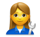 Emojidex 👩‍🔧 Woman Mechanic