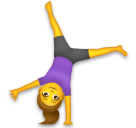 Emojidex 🤸‍♀️ Donna che fa la ruota