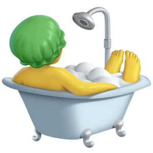 Emojidex 🛀 Persona che fa il bagno