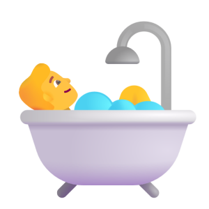 Microsoft 🛀 Persona che fa il bagno