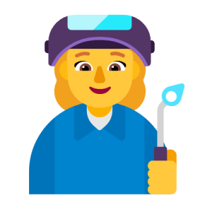 Whatsapp 👩‍🏭 Woman Factory Worker