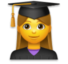 Joypixels 👩‍🎓 Kobieta Studentka